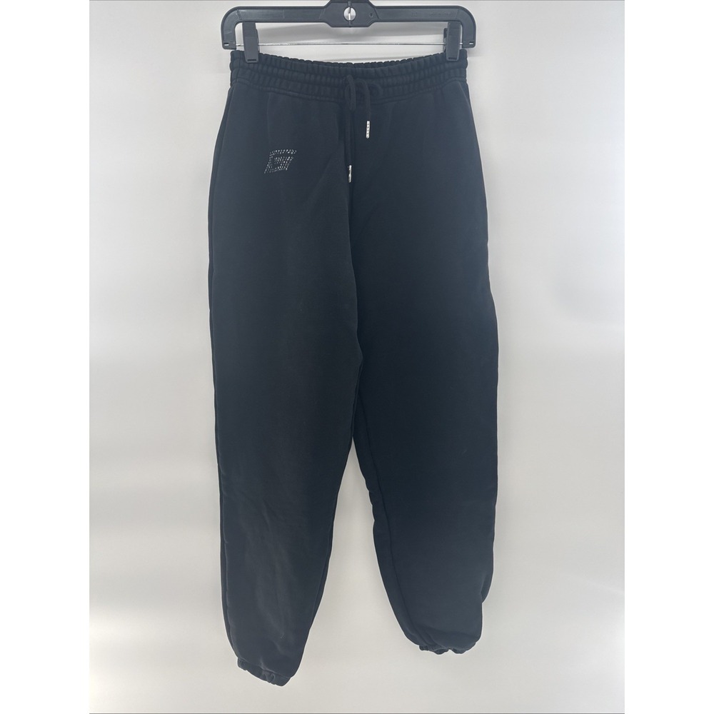 I Am Gia Black Women's Sweatpants Joggers Size XS Drawstring Waist Bedazzled